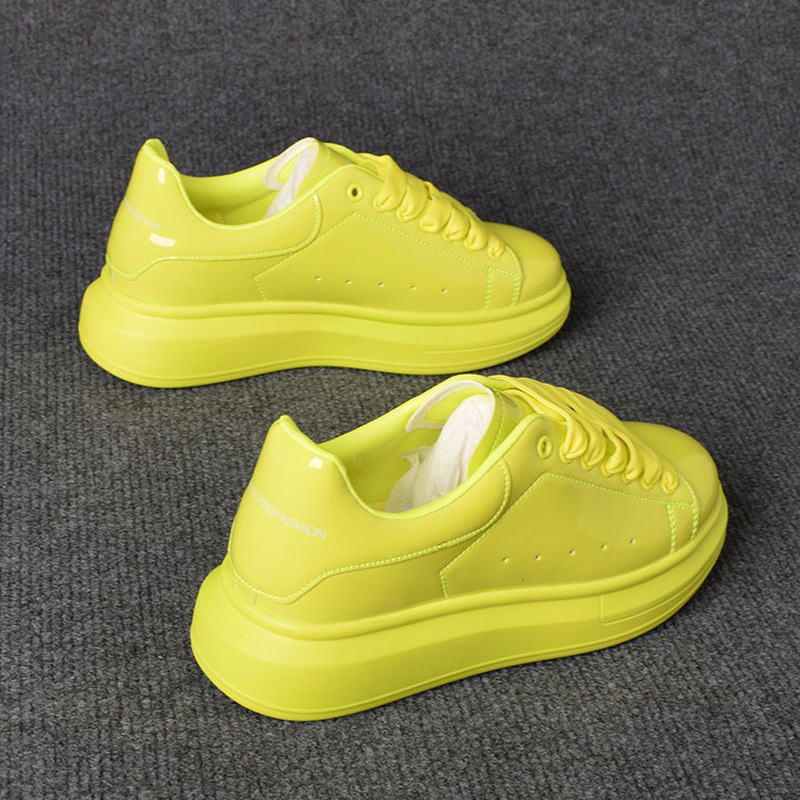 Women Shoes Tennis - Кроссовки унисекс 2025: лакированные белые повседневные