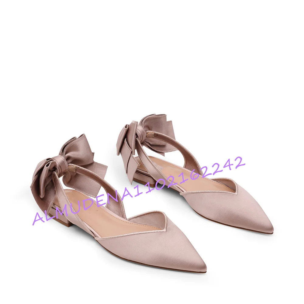 Mule Slip On - Элегантные женские атласные туфли-лодочки с острым