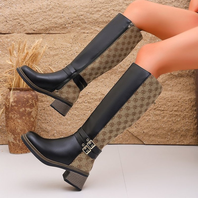 Knee High Boots Women - Женские высокие сапоги в винтажном стиле