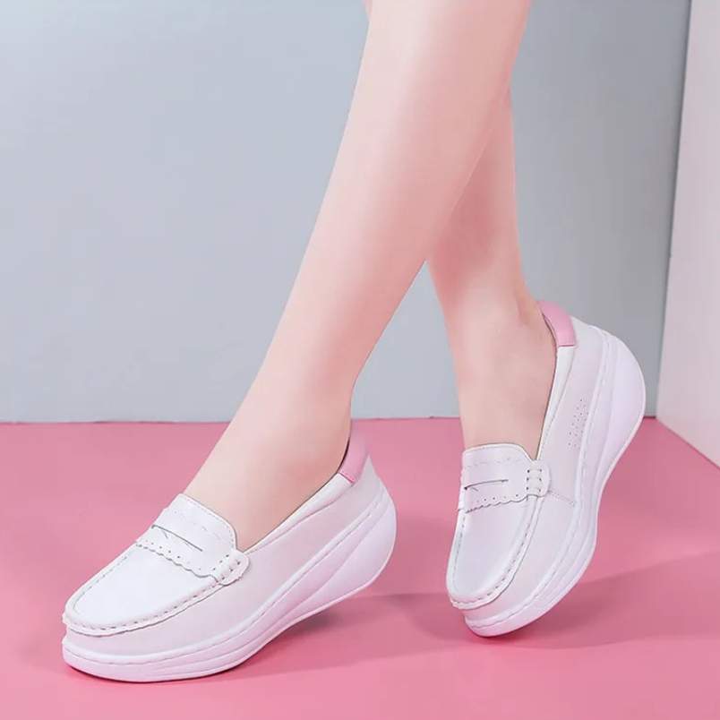 Women Shoes Tennis - 2025 белые, розовые кроссовки для медсестер,