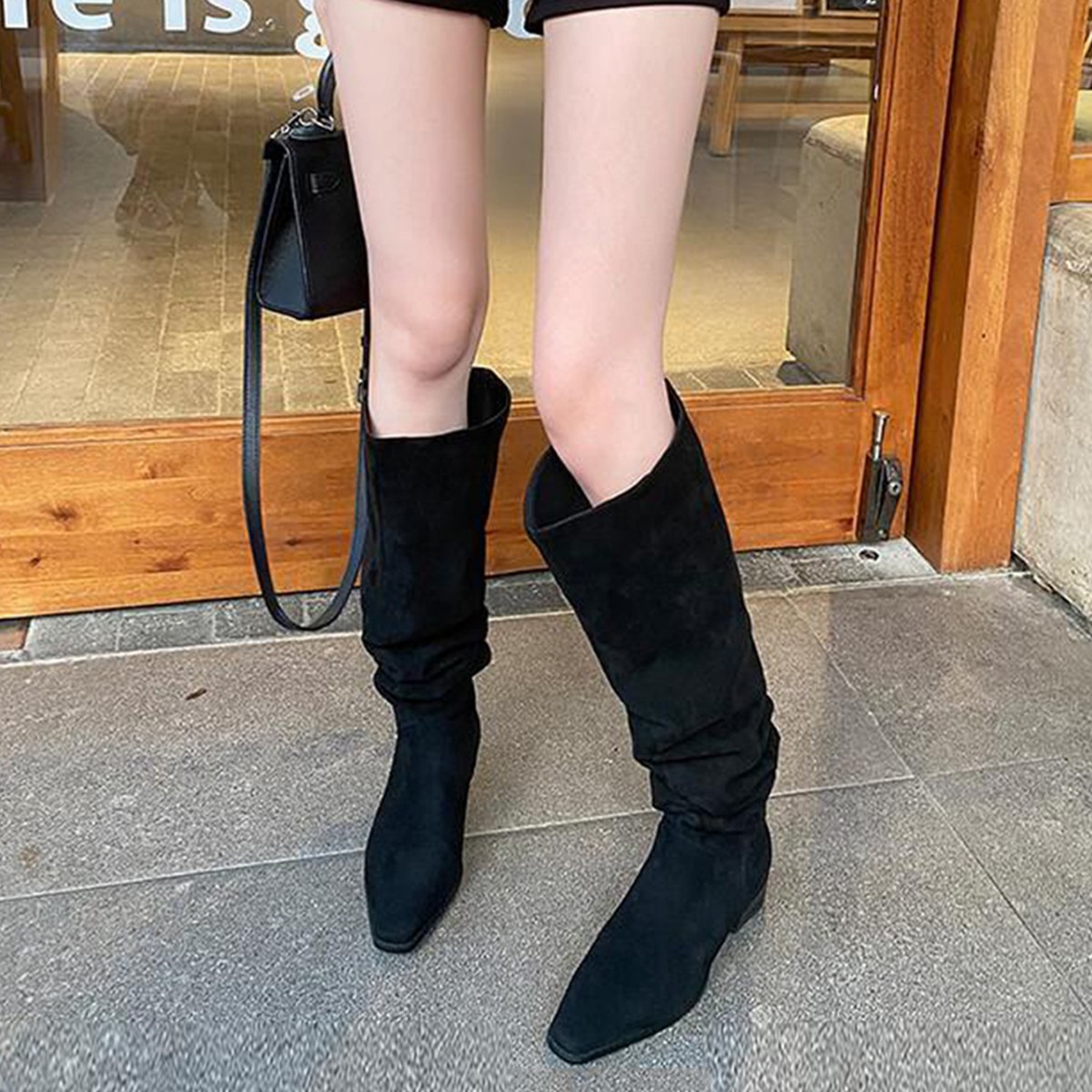 Женские высокие сапоги до коле – обзор и цена Sock Boot Women