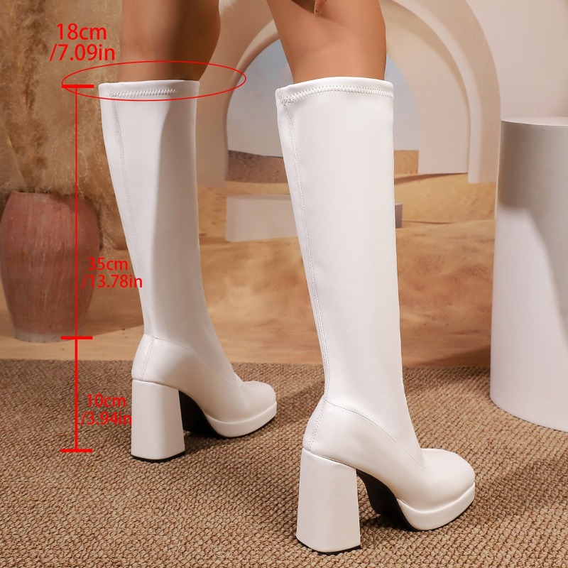 Новые эластичные ботинки на то – обзор и цена Knee High Boots Women