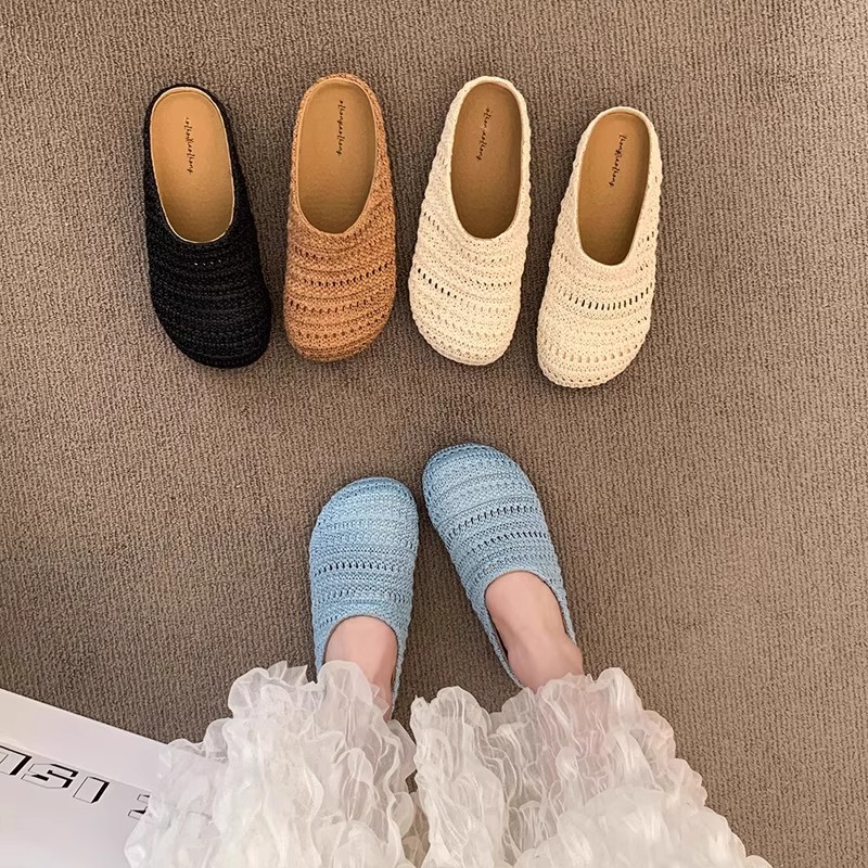 Женские тапочки-мюли из рафии, – обзор и цена Mule Slip On