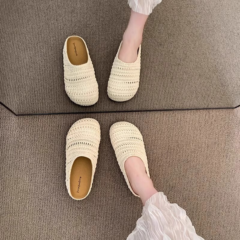 Женские тапочки-мюли из рафии, – обзор и цена Mule Slip On