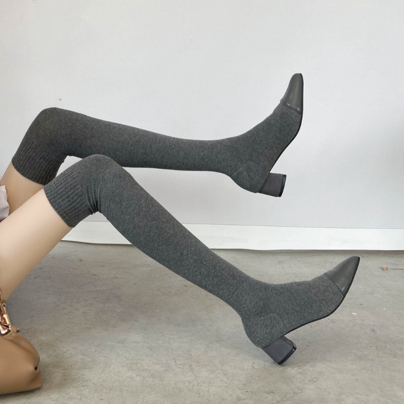 Туфли до колена, новинка 2023  – обзор и цена Sock Boot Women