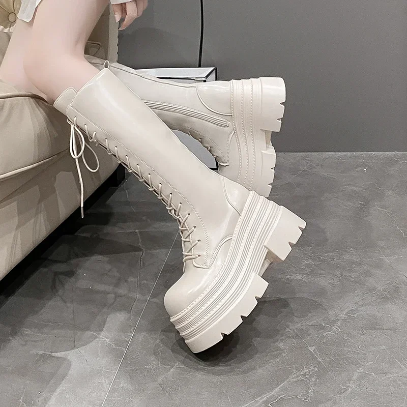 Новые женские римские высокие  – обзор и цена Knee High Boots Women